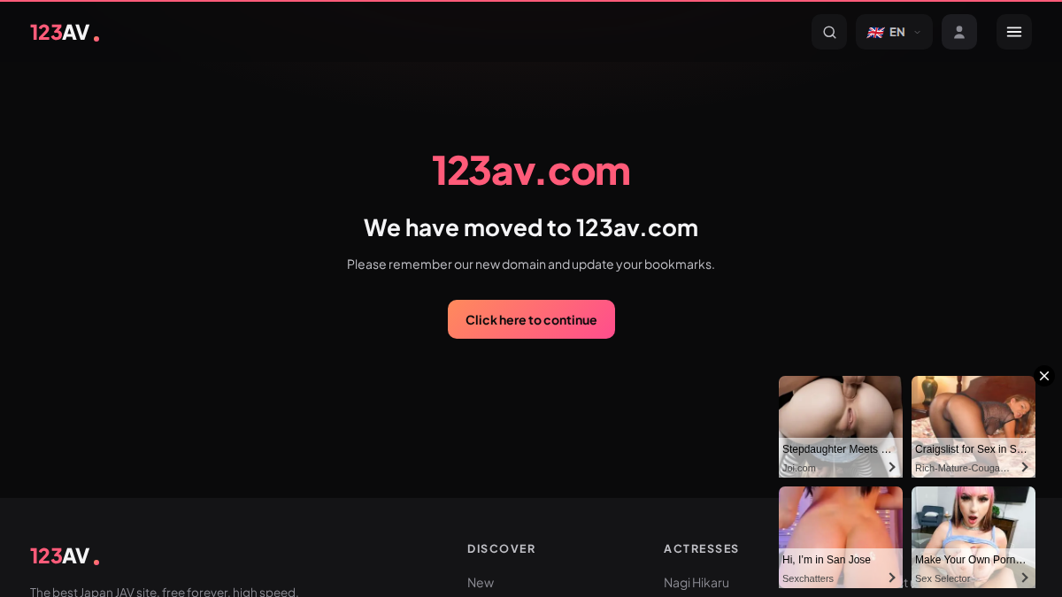 123AV Vista previa del sitio web