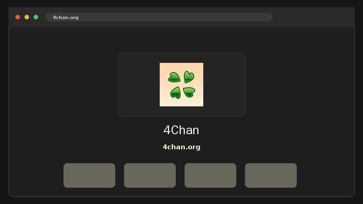 4Chan Vista previa del sitio web
