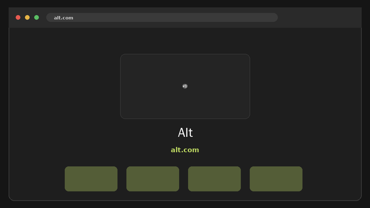 Alt Vista previa del sitio web