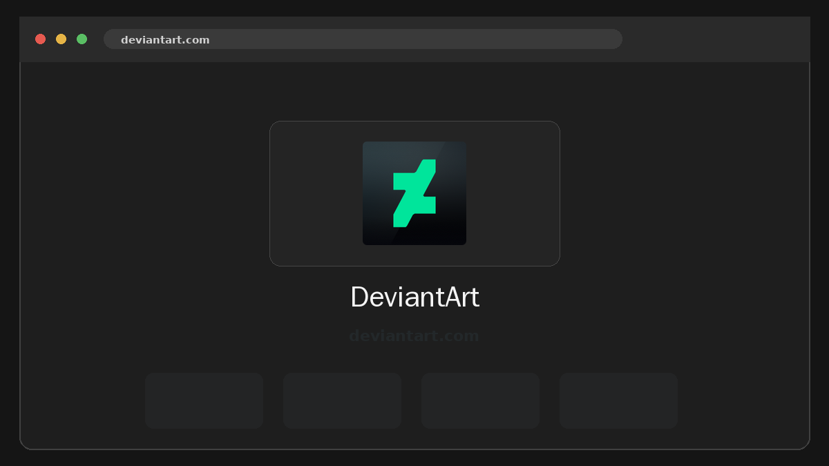 DeviantArt Vista previa del sitio web