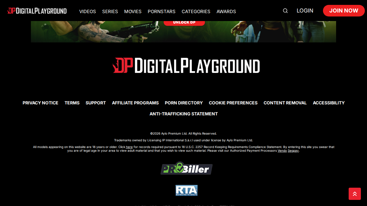 Digital Playground Vista previa del sitio web
