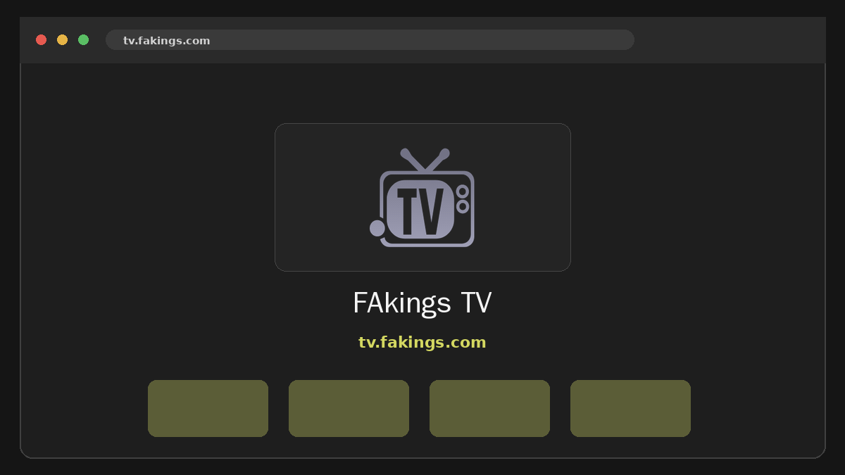 FAkings TV Vista previa del sitio web