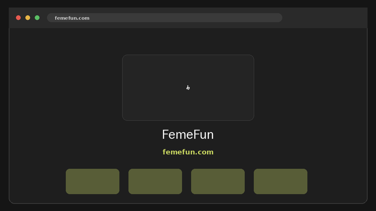 Femefun Vista previa del sitio web