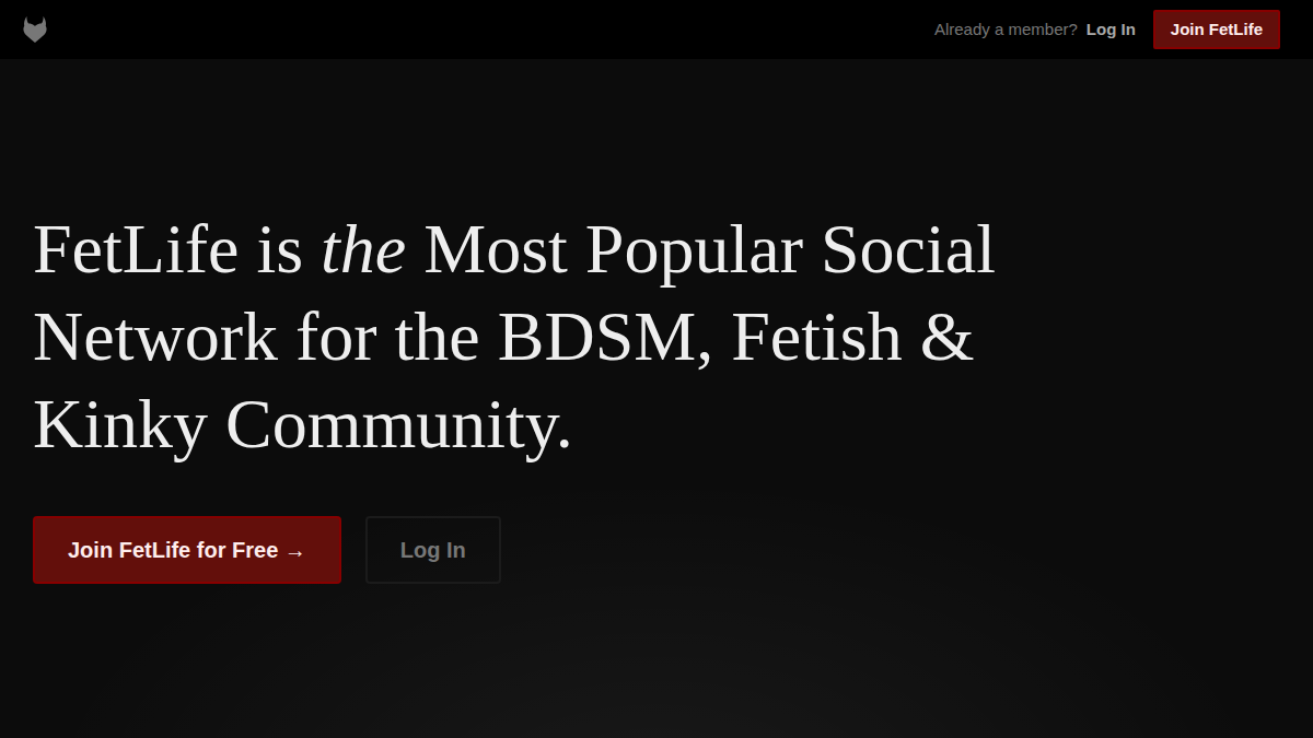 FetLife Vista previa del sitio web