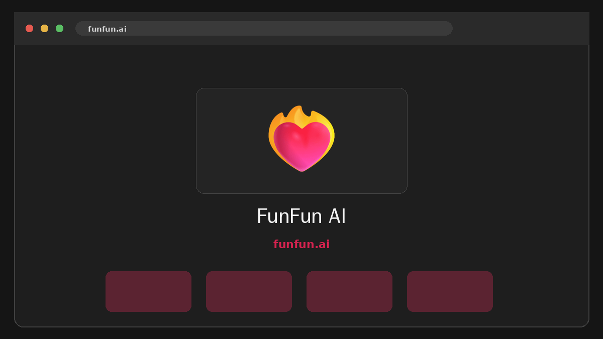 FunFun AI Vista previa del sitio web