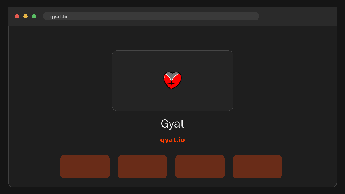 Gyat Vista previa del sitio web