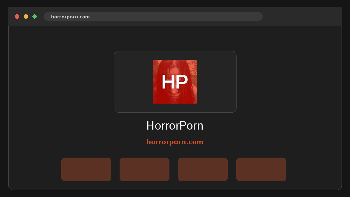 HorrorPorn Vista previa del sitio web