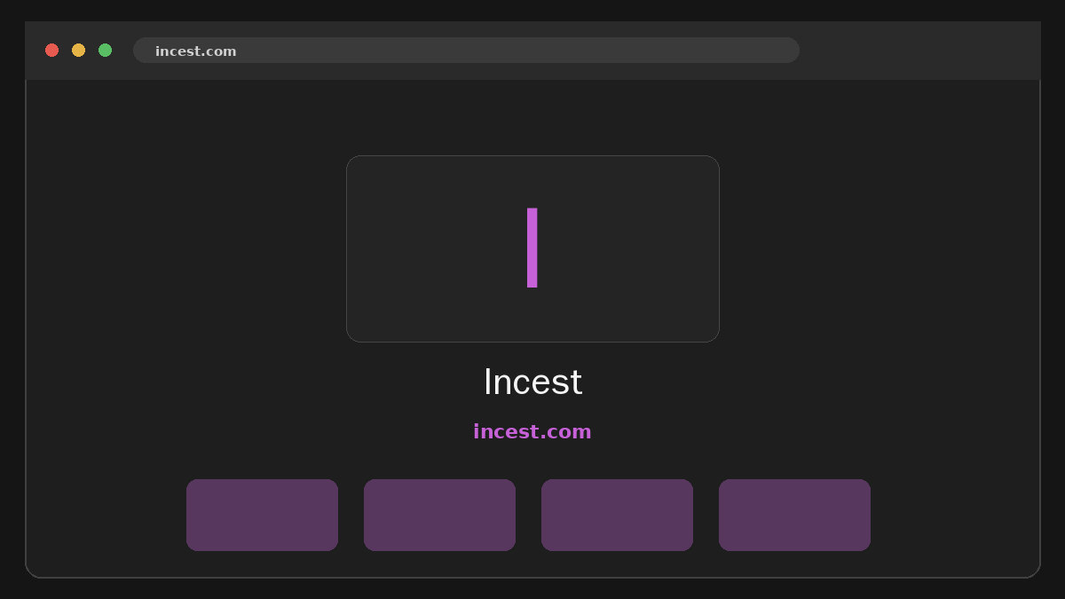 Incest Vista previa del sitio web