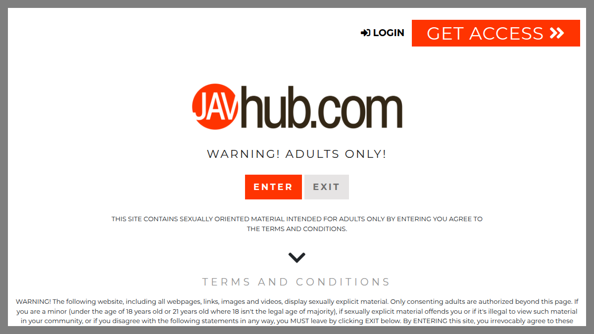 JavHub Vista previa del sitio web