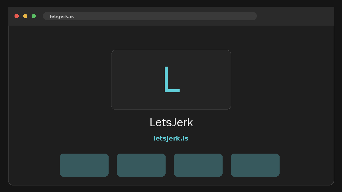 LetsJerk Vista previa del sitio web