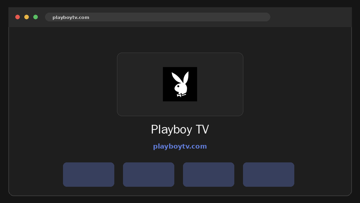 Playboy TV Vista previa del sitio web