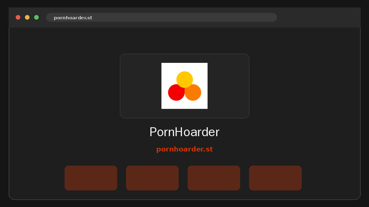 PornHoarder Vista previa del sitio web