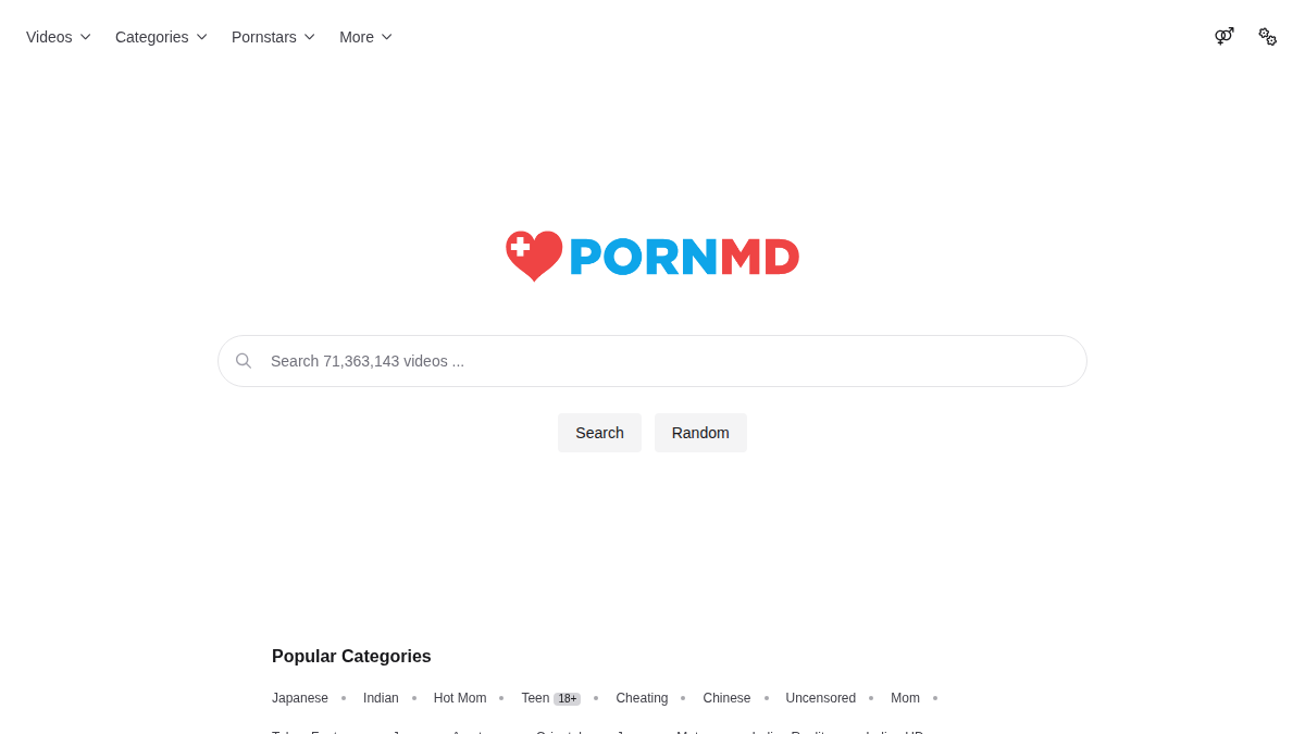 PornMD Vista previa del sitio web