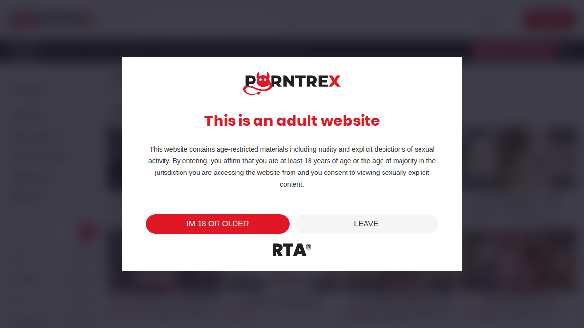 PornTrex Vista previa del sitio web
