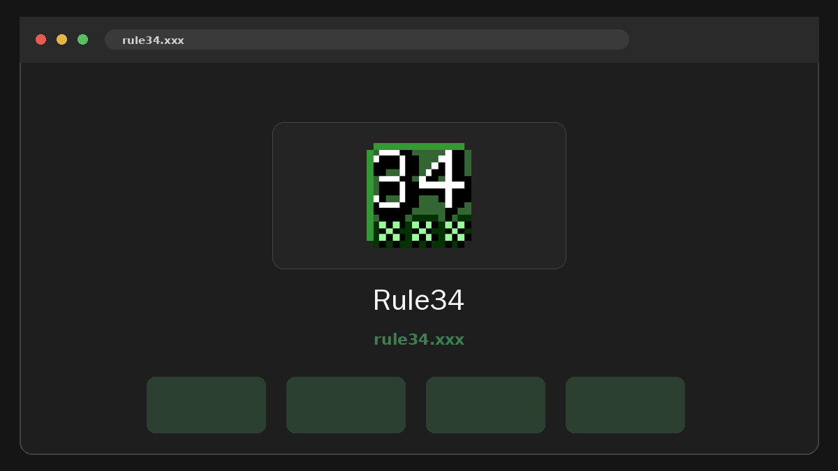 Rule34 Vista previa del sitio web