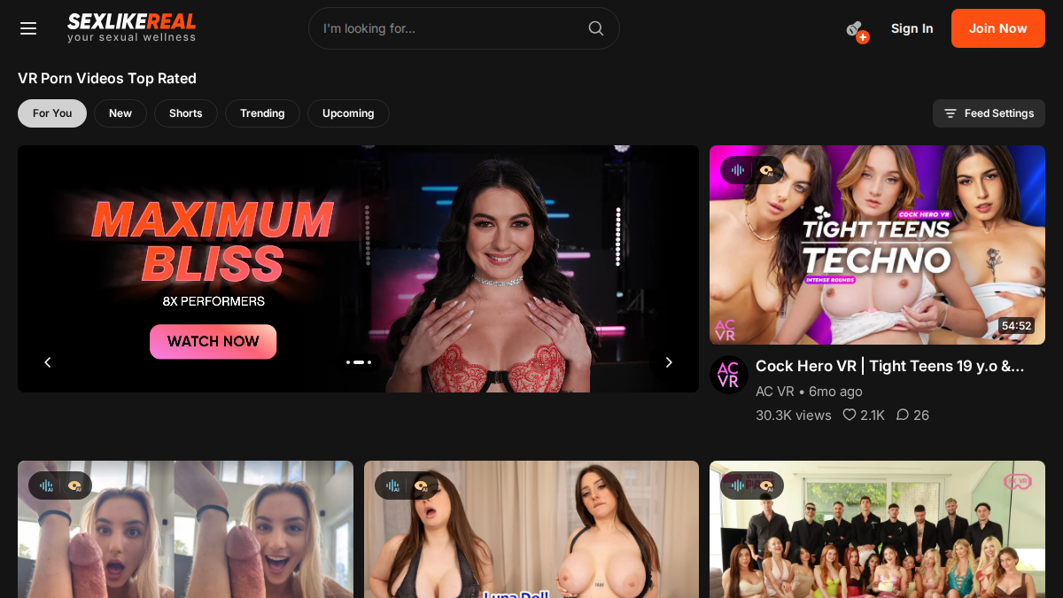 SexLikeReal Vista previa del sitio web