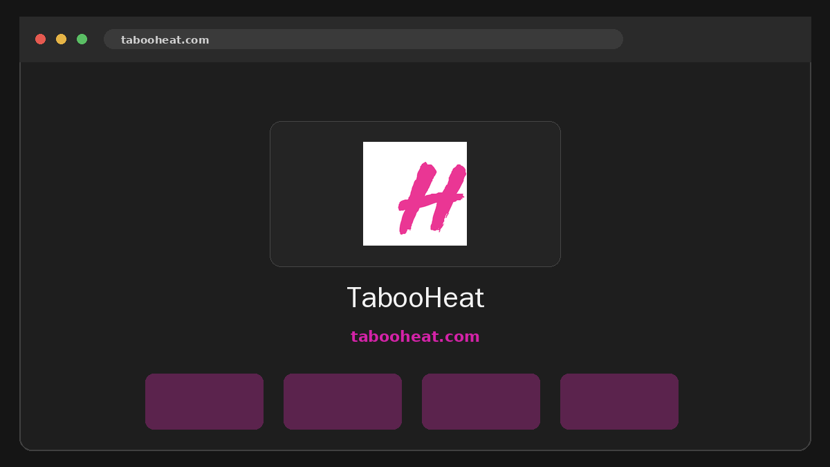 TabooHeat Vista previa del sitio web