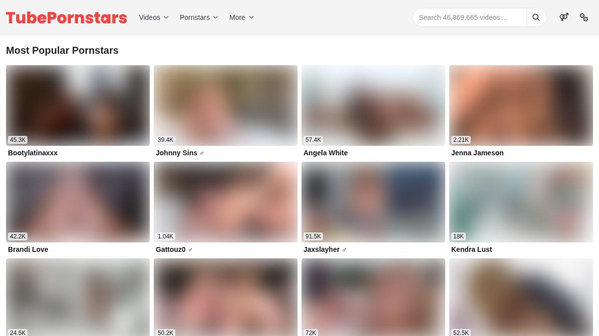 TubePornstars Vista previa del sitio web