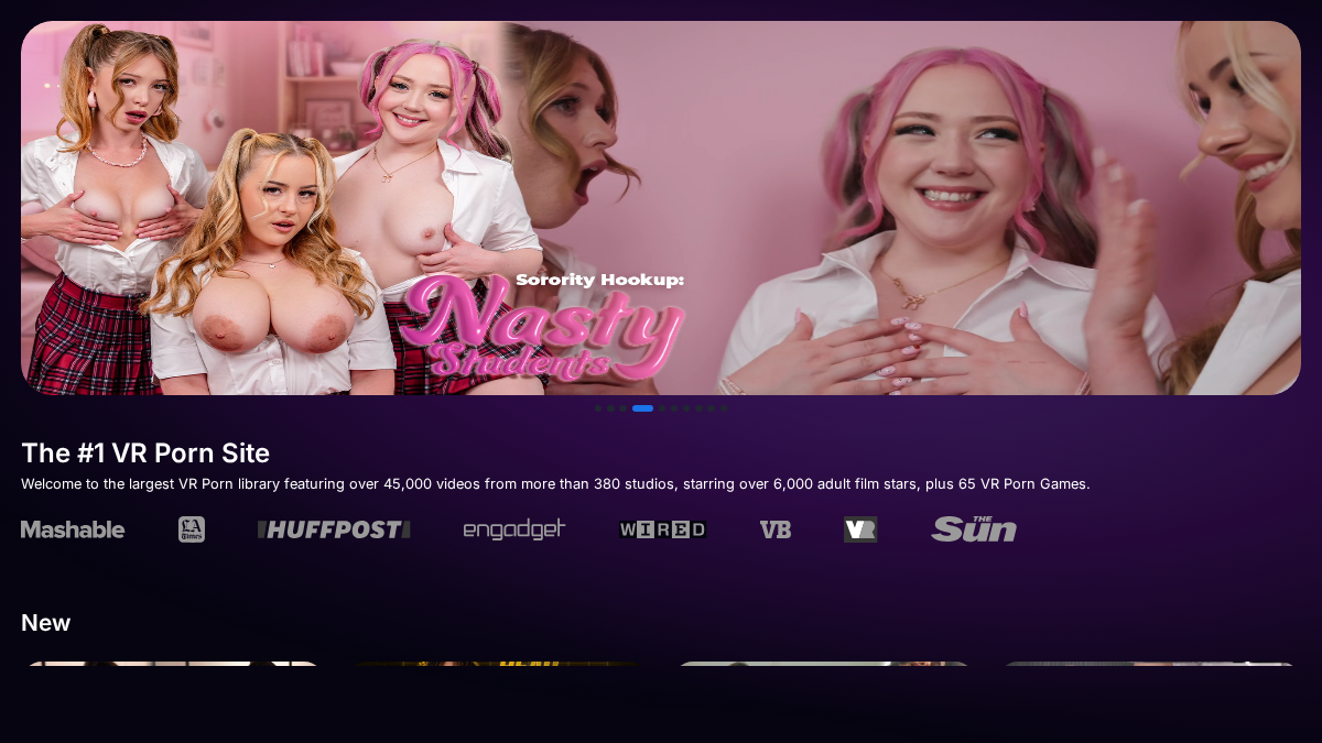 VRPorn Vista previa del sitio web