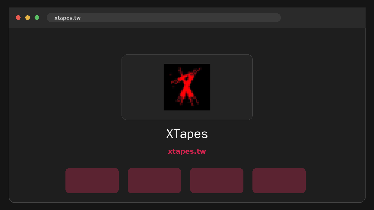 XTapes Vista previa del sitio web
